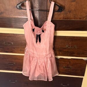 Avec Les Filles Pink Mini Dress